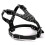 (Grey) Leather Dog Harness Collar Leash Set Spiked Studded Staffy for Pet Security 17