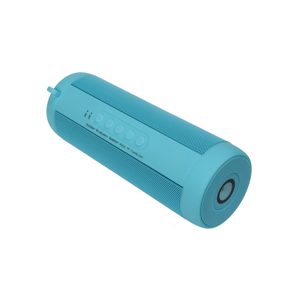 () Tooth Speaker 6W Stereo Noise Reduction Tf Card Soundbar Ipx5 Waterproof Flash 1800Mah Power Bank Outdoor Speaker With Mic Blue/Light 6112212095553