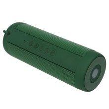(Green) Bluetooth Speaker 6W Stereo Noise Reduction TF Card Soundbar IPX5 Waterproof Flash Light 1800mAh Power Bank Outdoor Speaker with Mic