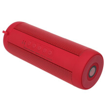 (Red) Bluetooth Speaker 6W Stereo Noise Reduction TF Card Soundbar IPX5 Waterproof Flash Light 1800mAh Power Bank Outdoor Speaker with Mic
