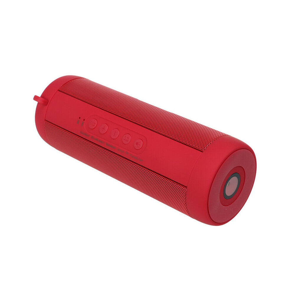 () Bluetooth Speaker 6W Stereo Noise Uction Tf Card Soundbar Ipx5 Waterproof Flash 1800Mah Power Bank Outdoor Speaker With Mic Red/Light 6112212095577