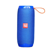 (Blue) Portable Bluetooth Speaker Outdoor Wireless Bass Column Waterproof Speaker Support FM Radio MP3 TF Card Soundbar Subwoofer