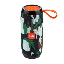 (Green) Portable Bluetooth Speaker Outdoor Wireless Bass Column Waterproof Speaker Support FM Radio MP3 TF Card Soundbar Subwoofer