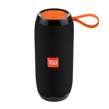 (Black) Portable Bluetooth Speaker Outdoor Wireless Bass Column Waterproof Speaker Support FM Radio MP3 TF Card Soundbar Subwoofer