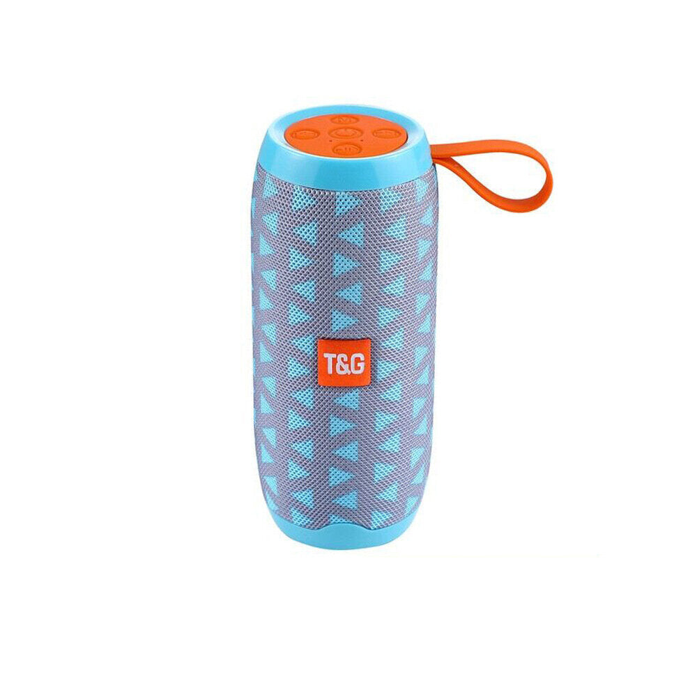 ( Blue) Portable Bluetooth Speaker Outdoor Wireless Bass Column Waterproof Speaker Support Fm Radio Mp3 Tf Card Soundbar Subwoofer Light/Blue 6112212095638