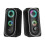 Mini Speaker Deep Bass RGB Streamer Light Effect 3.5mm USB Powered Desktop Loudspeaker for Laptop Computer Phone 2