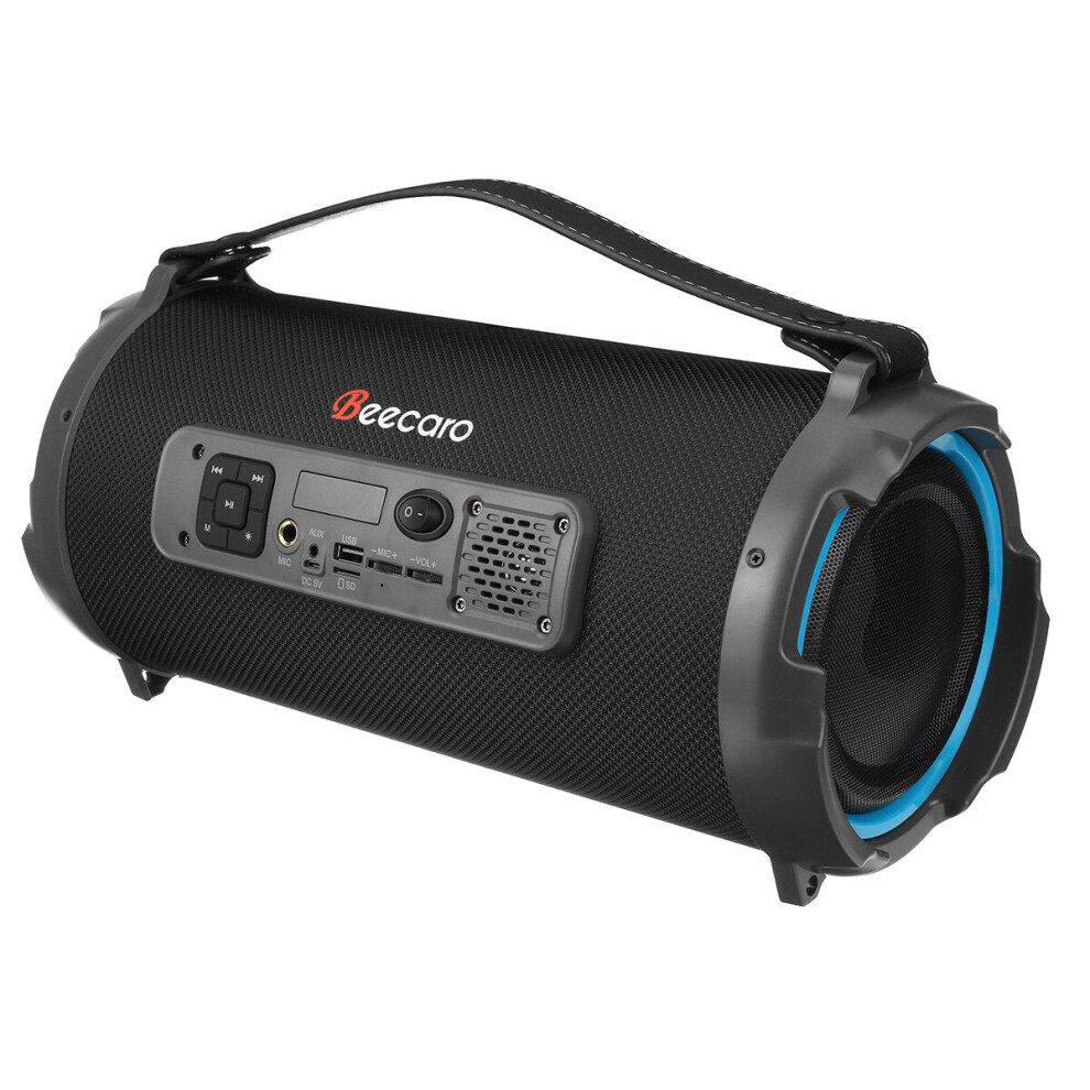 Portable Bluetooth 5.0 Speaker Wireless Speaker Bass Led Fm Radio Aux Tf Card Outdoor Speaeker With Mic Light 6112212095898