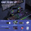 Gaming Speaker 2.0 Channel RGB Light Computer Speaker Stereo Bass Touch Control Gaming Wired USB/3.5mm Speaker 7