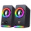 Gaming Speaker 2.0 Channel RGB Light Computer Speaker Stereo Bass Touch Control Gaming Wired USB/3.5mm Speaker 2