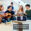 (Gold) Bluetooth Speaker with Two Wireless Microphone Mobile Wireless Karaoke Speaker Wireless Stereo Party Super Speaker Box 5
