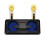 (Gold) Bluetooth Speaker with Two Wireless Microphone Mobile Wireless Karaoke Speaker Wireless Stereo Party Super Speaker Box 2