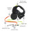 (Gray) Automatic Retractable Leash Can Hold Two Pets at The Same Time with Flashlight Lighting Guidance System Reflective Rope 6