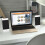 (Black) USB + AUX Wired 5W Audio Multimedia Loudspeaker Mini PC Computer Speaker for Laptop Desktop Phone 7