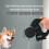 (Gray) Automatic Retractable Leash Can Hold Two Pets at The Same Time with Flashlight Lighting Guidance System Reflective Rope 3