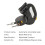 (Gray) Automatic Retractable Leash Can Hold Two Pets at The Same Time with Flashlight Lighting Guidance System Reflective Rope 5