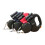 (Gray) Automatic Retractable Leash Can Hold Two Pets at The Same Time with Flashlight Lighting Guidance System Reflective Rope 2