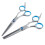6Pcs Pet Dog Cat Grooming Scissors Set Straight Curved Thinning Shears Kit 4