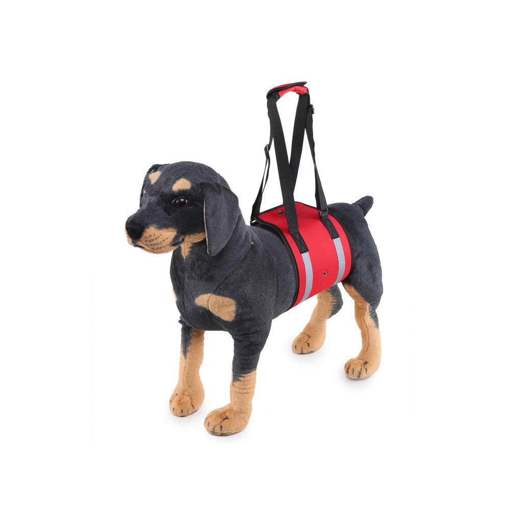 (Red) Dog Waist Harness Gog Harness Pet Protection Belt Nylon Clasp Protecting Waist Belt Sport Running Leash Pet Dogs Product