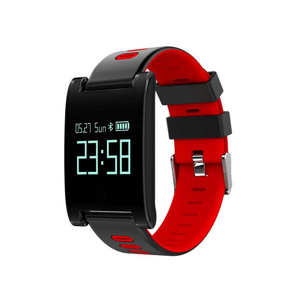 Greenzech (Red) Bluetooth Heart Rate Monitor Sleep Monitor Sport Smart Wristband For Mobile Phone