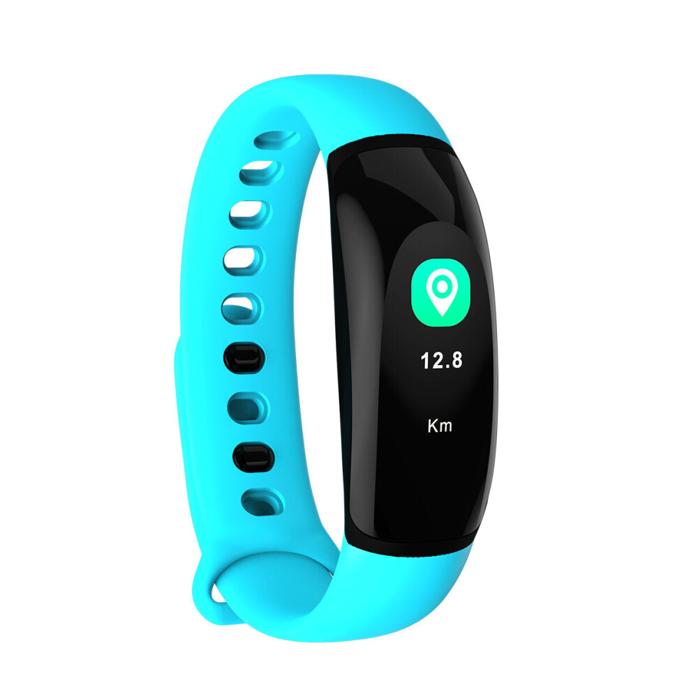 Greenzech (Blue) Heart Rate Blood Pressure Monitor Waterproof Smart Sports Wristband