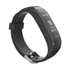 (Black) 0.96inch Color Screen Heart Rate Monitor Fitness Tracker Bluetooth Smart Wristband
