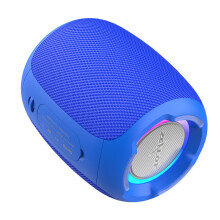(Blue) Wireless Bluetooth Speaker 20W Portable Subwoofer Hi-Fi Heavy Bass FM Radio TF Card IPX6 Waterproof