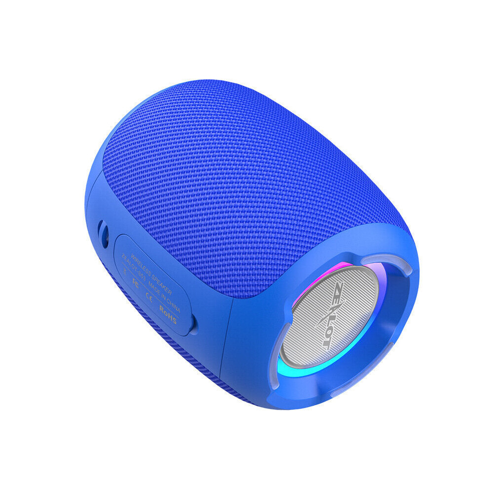 (Blue) Wireless Tooth Speaker 20W Portable Subwoofer Hi-Fi Heavy Bass Fm Radio Tf Card Ipx6 Waterproof Blue 6112212096406