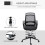 Vinsetto Vinsetto Draughtsman Chair Tall Office Chair with Adjustable Height 5