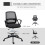 Vinsetto Vinsetto Draughtsman Chair Tall Office Chair with Adjustable Height 7