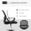Vinsetto Vinsetto Draughtsman Chair Tall Office Chair with Adjustable Height 6