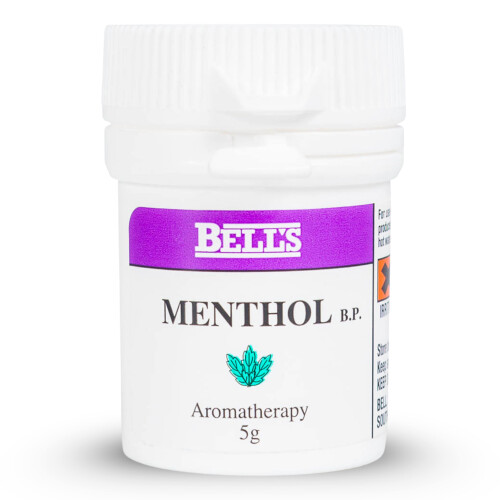 Menthol Crystals 5g Congestion Blocked Nose Relief Cold Flu Natural