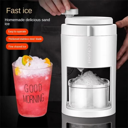 Portable Manual Ice Crusher Multifunctional Smoothie Maker Hand Ice Shaver For Home Kitchen Compact Tool 2