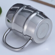(450ML) Stainless Steel Double Barrel Beer Mug - 450Ml Capacity, Insulated, Portable, Suitable for Office, Camping, And Dining