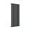 AICA (Single 1600x590mm, Black) Designer Oval Column Radiator Central Heating 4