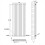 AICA (Double 1600x590mm, White) Designer Oval Column Radiator Central Heating 3