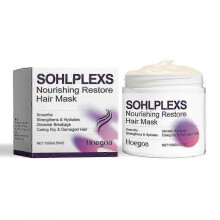 Nutritional care hair mask, silky and smooth care, dry and frizzy hair, shiny and smooth hair mask