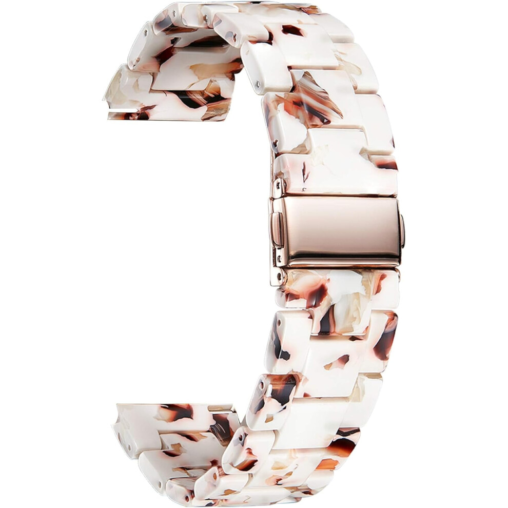 (14mm, Naugat White) Resin Watch Straps 14 16 18 20 22 mm for Women Replacement Watch Band 14 Colors Ladies Smart Watch Bracelets Pro Samsung Huawei T-image-OPC-PJFDSDC-NEW