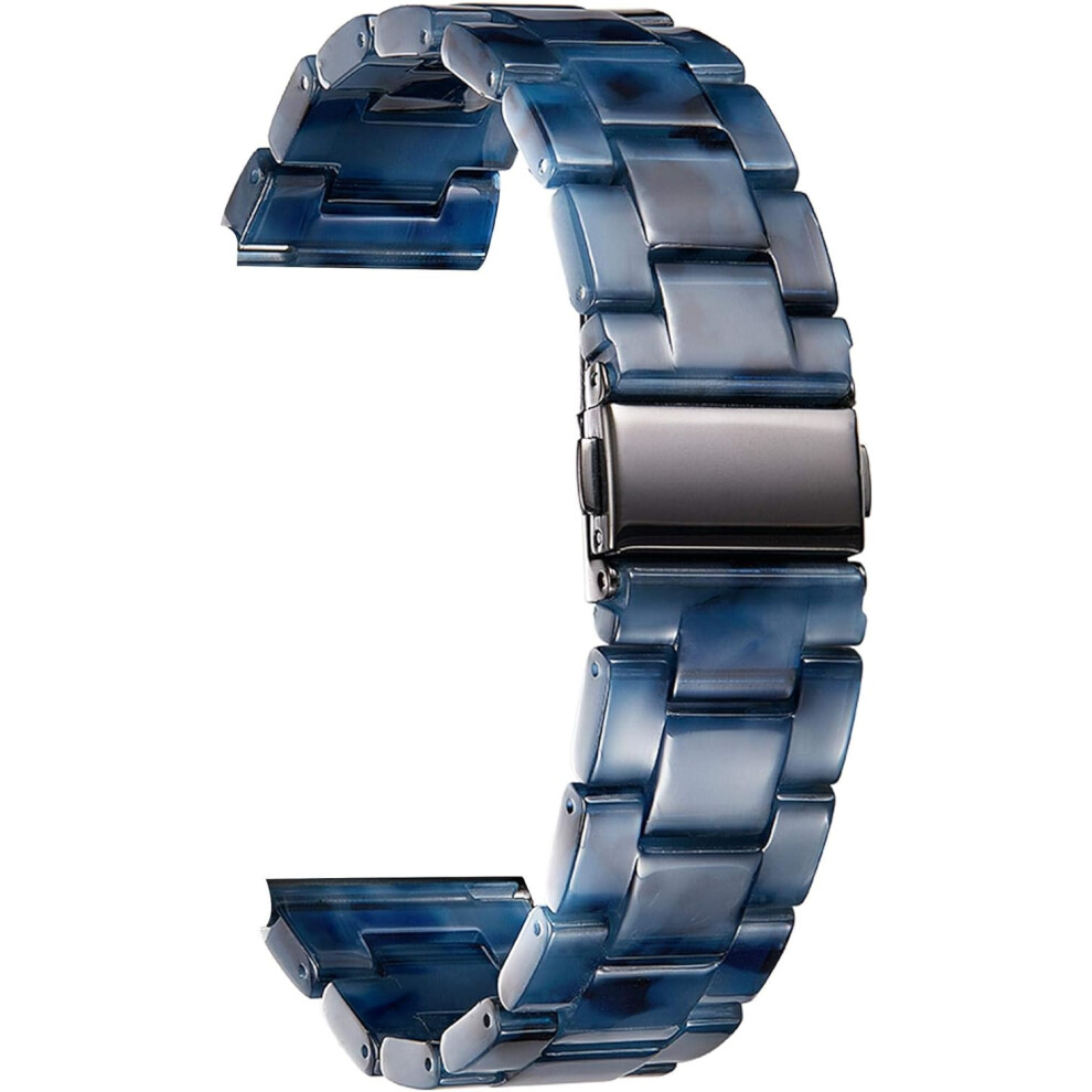 (18mm, Dark Blue) Resin Watch Straps 14 16 18 20 22 mm for Women Replacement Watch Band 14 Colors Ladies Smart Watch Bracelets Pro Samsung Huawei Ticw-image-OPC-PJFDSFB-NEW