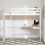 Vida Designs (White) Sydney 3ft Single Bunk Bed with Corner Desk Pine 3