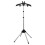 Steam Iron Floor-Standing Stand, Foldable Tripod, Garment Hanger, Black 1