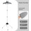 Steam Iron Floor-Standing Stand, Foldable Tripod, Garment Hanger, Black 5