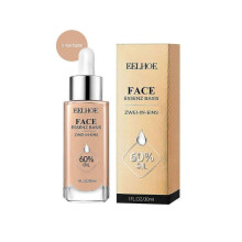 Eelhoe Facial Delicate Liquid Foundation Skin Concealer Long Lasting Smear-Proof Makeup Transparent Moisturizing Brightening Skin Color Beauty Base Ma