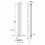 AICA (Double 1800x236mm, White) Designer Oval Column Radiator Central Heating 3