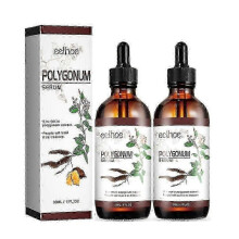 2x Anti-hair Loss Polygonum Multiflorum Oil Cover Gray Hair To Dye Canas Black Hair Growth Oil Repair Women Damaged Hair Root Care