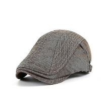 (Army Green) Guangdong Old Peaked Cap Men's Embroidered Washed Distressed Advance Hats Casual Middle-Aged And Elderly Sun Hat