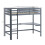 Vida Designs (Grey) Sydney 3ft Single Bunk Bed with Corner Desk Pine 7