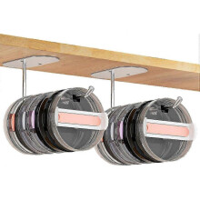 2pcs Tumbler Lid Organizer, Space Saving Cup Lid Organizer for Yeti Stanley Tumbler Lids Holder Lid Hook Save Space for Cabinets Countertops