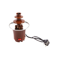 Chocolate Fondue Fountain Tower Set With Cover, Dip Envelope, Coffee Color