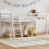 Vida Designs (White) Sydney High Sleeper Bunk Bed with Storage Ladder 1