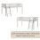 Vida Designs (White) Sydney High Sleeper Bunk Bed with Storage Ladder 6